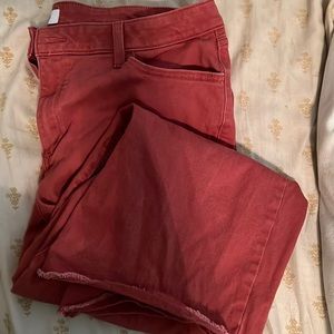 Cropped wide legged pants